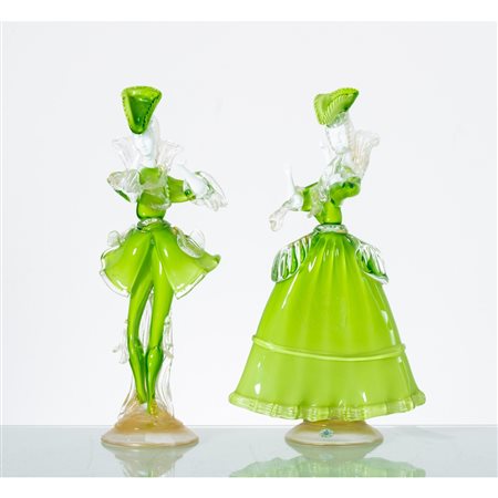 MAESTRI MURANESI DEL XX SECOLO, Coppia di sculture