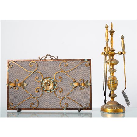 MAN. SIC. SECONDA METÀ XX SEC., Attrezzi camino e parascintille