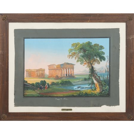 ANONIMO DEL XIX SECOLO, Tempera a colori su carta