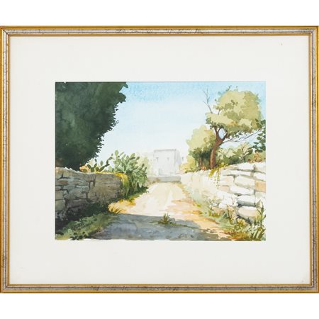 MARIO MIRABELLA JUNIOR, Acquarello su carta