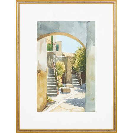 MARIO MIRABELLA JUNIOR, Acquarello su carta