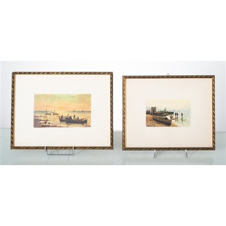 VINCENZO VITRANO, Due acquarelli su carta