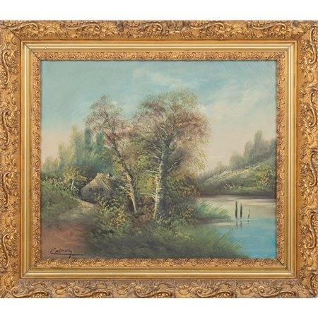 PITTORE FRANCESE DEI PRIMI DEL '900, Olio su tela