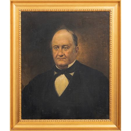 ANONIMO DEL XX SECOLO, Antenato, Olio su tela