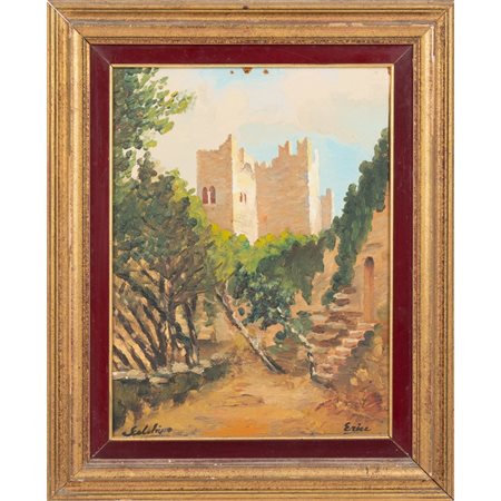 PITTORE DEI PRIMI DEL '900, Olio su tavoletta