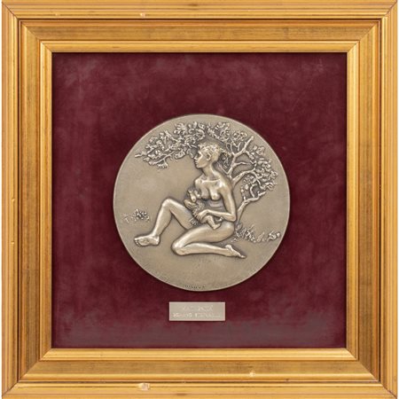 ROMANO STEFANELLI, Maternità, Placca in argento