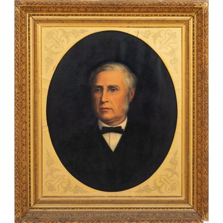 PITTORE FRANCESE DEL XIX SECOLO, Olio su tela di forma ovale