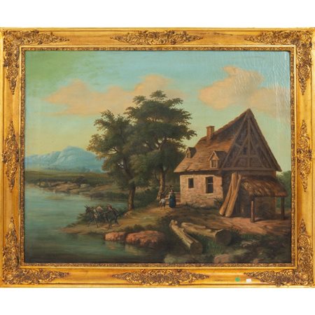 ANONIMO DEL XIX SECOLO, Olio su tela