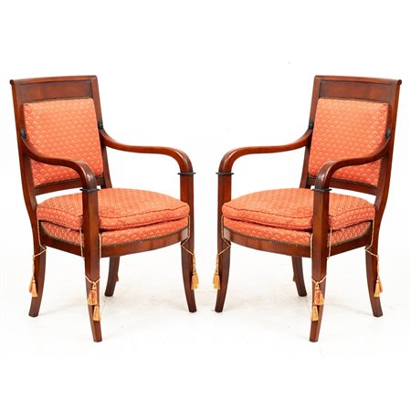 MANIFATTURA ITALIANA DELLA FINE DEL XIX SECOLO, Due poltrone