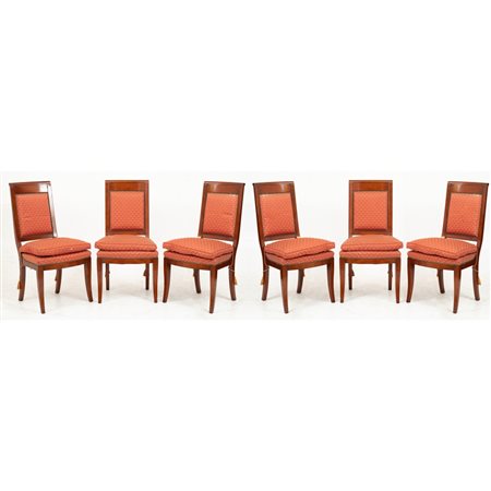 MANIFATTURA ITALIANA DELLA FINE DEL XIX SECOLO, Sei sedie