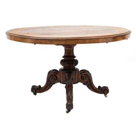 MANIFATTURA OLANDESE DEL XIX SECOLO, Tavolo da centro