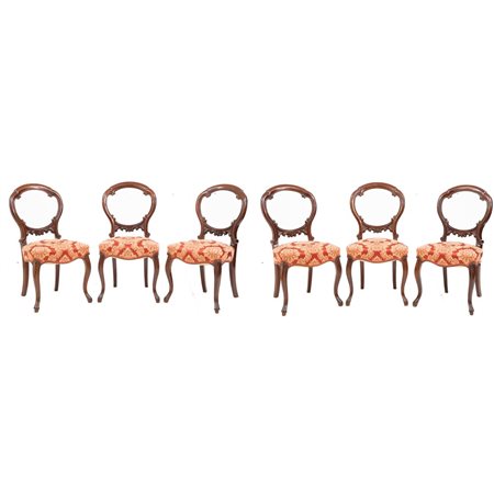 MANIFATTURA INGLESE DEL XX SECOLO, Sei sedie