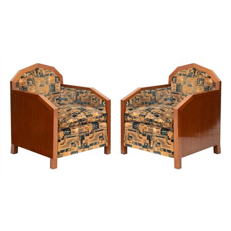 MANIFATTURA SICILIANA DEI PRIMI DEL '900, Coppia di poltrone
