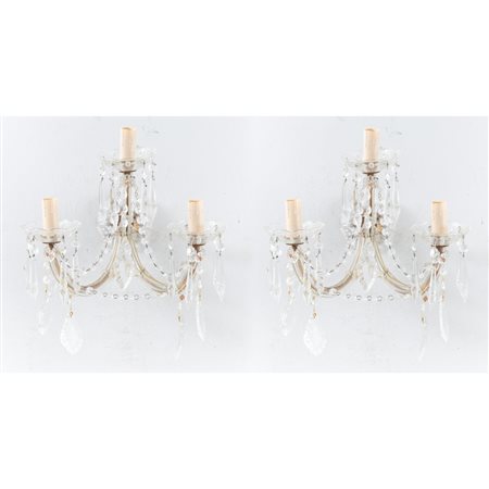 MANIFATTURA ITALIANA DEI PRIMI DEL '900, Coppia di applique