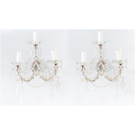 MANIFATTURA ITALIANA DEI PRIMI DEL '900, Coppia di applique