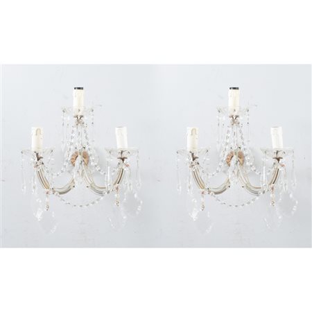 MANIFATTURA ITALIANA DEI PRIMI DEL '900, Coppia di applique