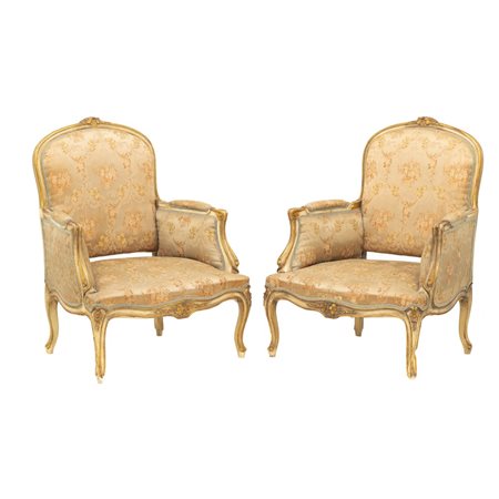 MANIFATTURA ITALIANA DEI PRIMI DEL '900, Coppia di poltrone