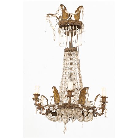 MANIFATTURA SICILIANA DEL XIX SECOLO, Lampadario