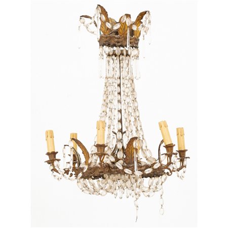 MANIFATTURA SICILIANA DEL XIX SECOLO, Lampadario