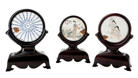 Cina
Tre schermi da tavolo circolari