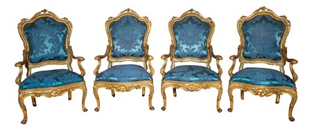 Venezia (II quarto del XVIII secolo)
Gruppo di quattro poltrone