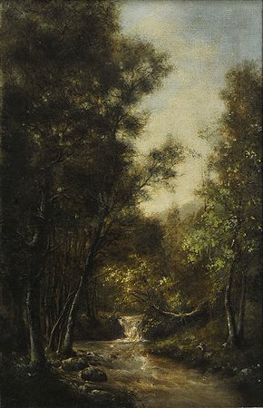 Leon Richet (1843 - 1907)
Paesaggio a Barbizon