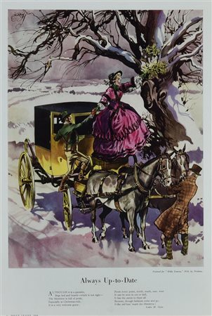 ALWAYS UP TO DATE, Londra 1956 cromolitografia, cm 52x40 (con cornice) sul...