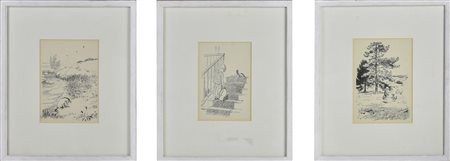 LOTTO DI TRE LITOGRAFIE TRATTE DA "WINNIE THE POOH", 1926 cm 25,5x21,7...