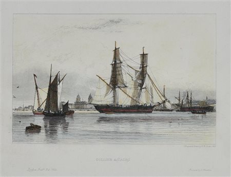 COLLIER & C. (CALM), 1829 acquaforte con acquarellatura coeva cm 28,9x34,9...