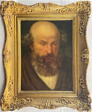 Ignoto del secolo XIX

"Ritratto virile" 
olio su tela (cm 40x30)
in cornice a