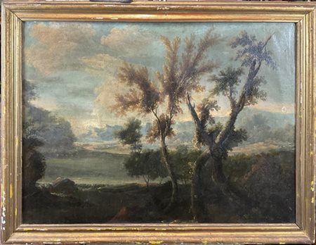 Scuola dell'Italia settentrionale del secolo XVIII

"Paesaggio fluviale"
olio s