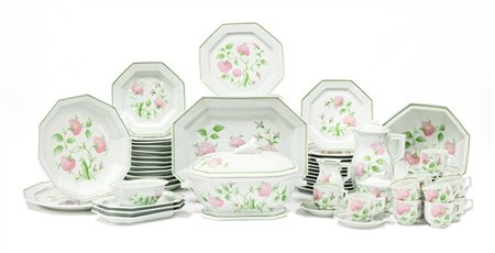 Manifattura di Limoges, Coquet, modello Arbre Rose. Parte di servizio da tavola