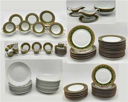 Manifattura Hutschen Reuther. Lotto composto da parte di servizio da tavola in