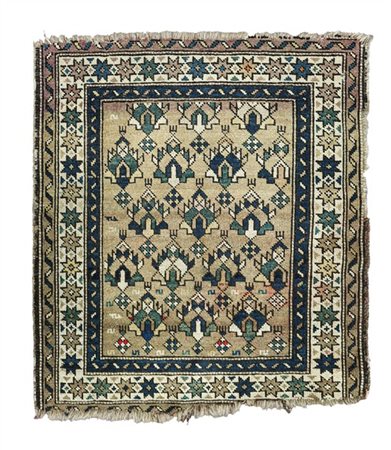 Tappeto Shirwan, Caucaso, fine secolo XIX. Decoro all over con fiori stilizzati