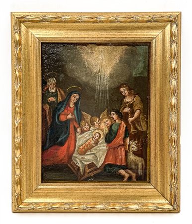 Ignoto

Antico dipinto raffigurante "Adorazione dei pastori"
olio su tela appli