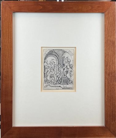 Riproduzione da un'incisione del Maestro AG raffigurante "Incoronazione di spin