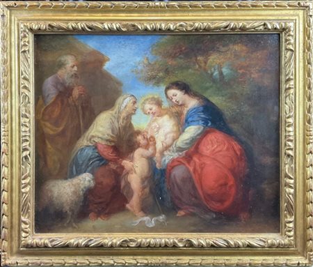 Ignoto del secolo XIXSacra Famiglia con santa Elisabetta e san Giovanninooli