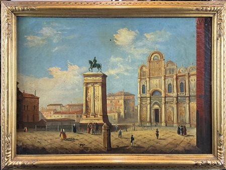 Ignoto del secolo XIX

"Venezia, Monumento a Bartolomeo Colleoni" 
olio su tela