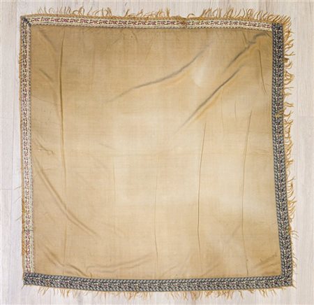 Scialle Kashmir, Inghilterra, prima metà secolo XIX. Tessuto a mano in lana e s