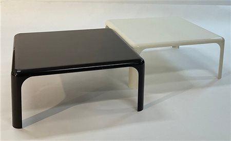 Vico Magistretti Due tavolini bassi modello "Demetrio 70". Produzione Artemide,