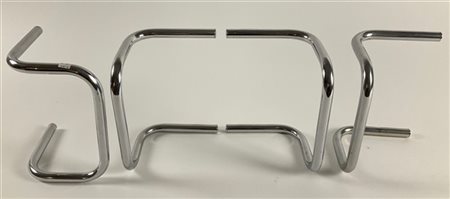 Fratelli Faver Quattro portasciugamani modello "Laccio". Italia, anni '70. Metal