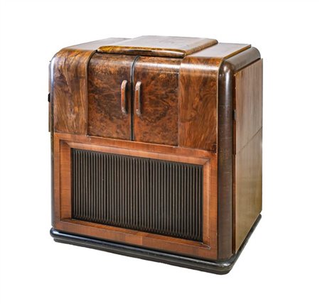 Mobile radio a valvole modello "I.F.92 multigamma". Produzione S.A.IMCA RADIO,