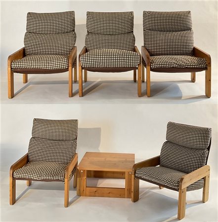 Möbel montage Lotto di cinque poltrone modello "Innovator". Svezia, 1973. Strutt