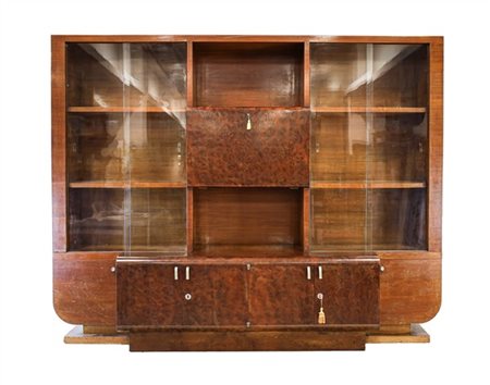 Casa Moderna Mobile Art Déco. Genova, anni '40. Legno massello impiallacciato in