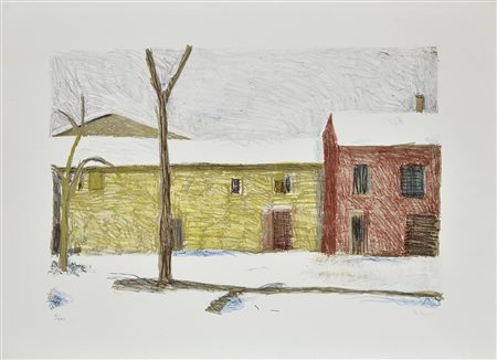 Annibale Follini SENZA TITOLO litografia, cm 50,5x69,5; es, X/XXV firma e...