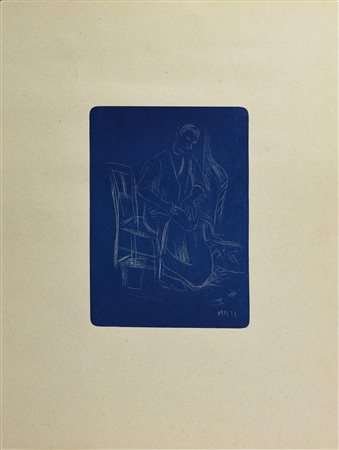 Matteo Pedrali SENZA TITOLO incisione, cm 19,5x14, su foglio cm 40x30 firma...