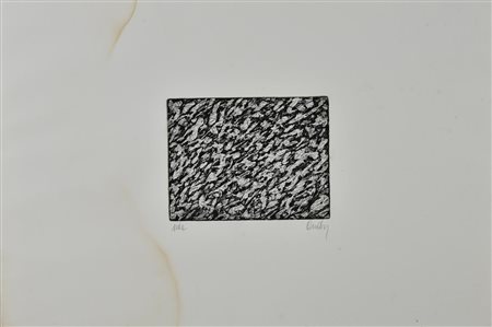 Ignoto SENZA TITOLO acquaforte, cm 12x16, su foglio cm 34x50; es. P.D.A....