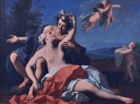 FLORA E ZEFIRO stampa su tela, cm 40x52 Riproduzione dell'opera Flora e...