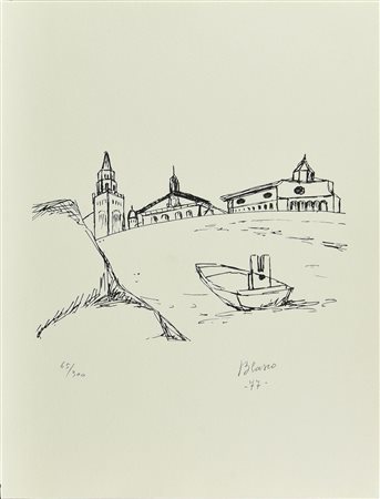 Salvatore Blasco SENZA TITOLO, 1977 serigrafia, cm 40x30; es. 65/300 firma,...