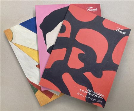 LOTTO DI 3 CATALOGHI D'ASTA DI FINARTE - Opere dalla Collezione della...